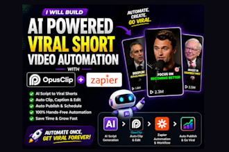 build ai powered viral short video automation with opus and zapier