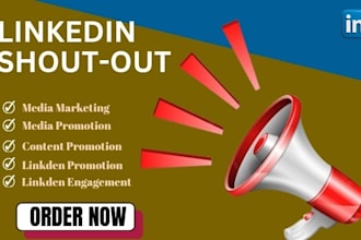 share your business to 2m linkedin audience, shoutout and promotion