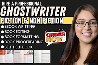 be a non fiction ebook ghostwriter ghost book writer self book editor