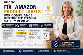 fix amazon product labels for compliance, restricted items, and safety review