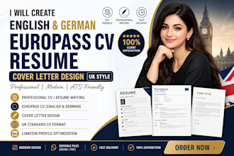 write make english german europass cv resume maker build cover letter design uk