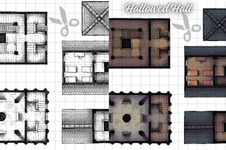 design dnd battle maps and rpg game maps for tabletop and videogames