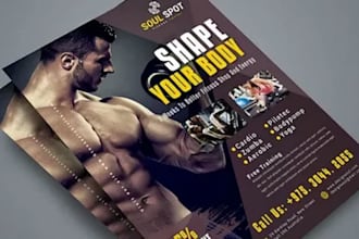 create fitness flyer designs for gyms personal trainers and bootcamps