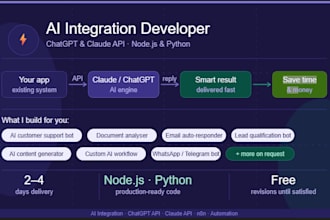 integrate chatgpt or claude ai into your existing application or website
