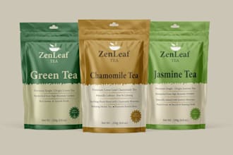 create premium pouch and food packaging design