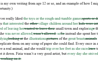 copy edit your manuscript