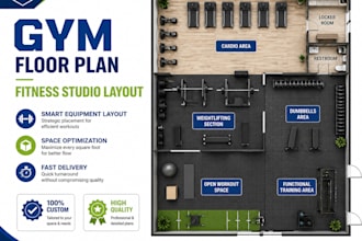 design gym floor plan fitness studio layout and equipment arrangement