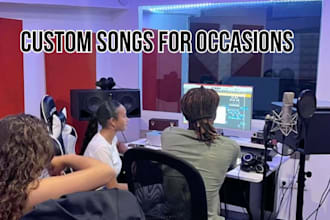 make a custom birthday or anniversary song in pop, randb, or afrobeats style