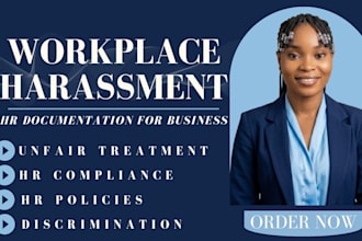 write workplace harassment policy HR compliance documents and employee handbook