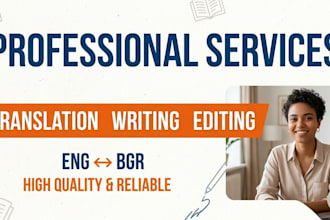 provide fast writing and accurate translation services