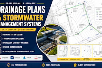 design professional drainage plans and stormwater management