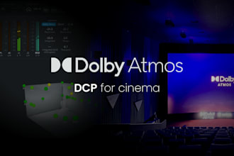 mix in dolby atmos and create cinema dcp tested in a certified room