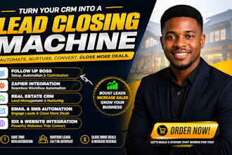 set up follow up boss crm automate leads integrate zapier manage real estate crm