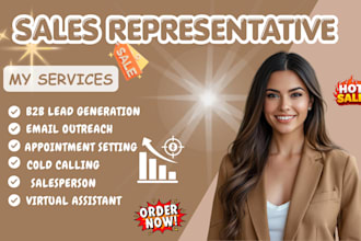 sales rep high ticket sales closer b2b sales lead generation sales representativ