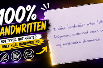 hand write anything beautifully