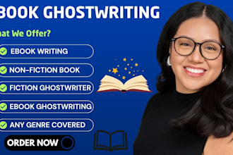 ghostwrite fiction story, ya romance novel, nonfiction book