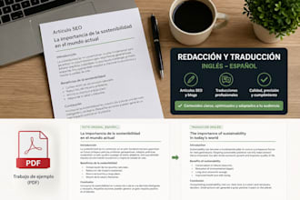 escribire textos en ingles a español o viceversa