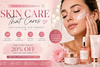 create beauty social media posts for your brand