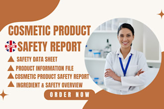 do cosmetic product, stability report and ingredient review for eu and uk