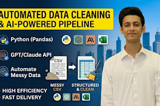 automate your data cleaning and standardization using python and ai