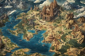 create fantasy, retro and vintage maps for board games