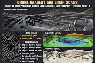 convert precision lidar scans into accurate customizable terrain models
