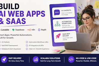 develop ai powered web apps with lovable, supabase and n8n