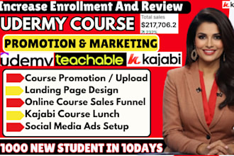 do kajabi, udemy, course promotion, stan store setup for online sales income