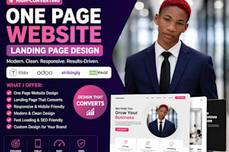 design onepage io website landing page onepage io tilda odoo strikling kadence
