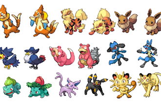 create pokemon overworld, trainer sprite, gen 2, 3, 4, 5, fakemon, gbc pixel art