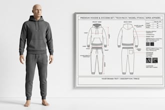do 3d product modeling, tech pack, realistic product render