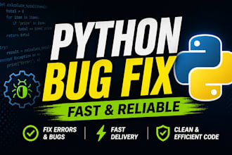 fix bugs and errors in your python code