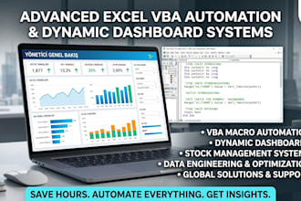 create excel vba macros and dynamic dashboards