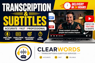add subtitles or transcribe audio