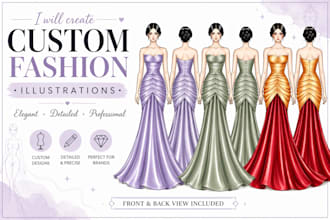 draw fashion illustration or sketch