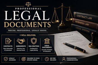 draft legal contracts, agreements, and binding documents