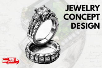 create 3d jewelry cad design, industrial design prototyping and 3d printing