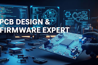 do circuit design, pcb layout, firmware development, pcb design