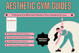 design a minimalist and aesthetic custom workout plan