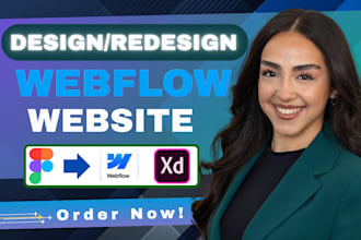 design redesign or fix webflow website  figma to webflow edit webflow SEO expert