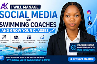 manage social media for swimming coaches and grow your classes