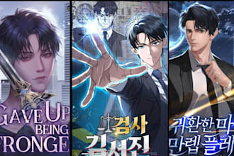 draw anime manga ebook cover novel manhwa shonen style webtoon webnovel cover