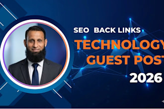 publish a technology guest post with tech backlinks