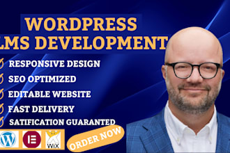 build professional wordpress lms website with learndash, tutor lms buddyboss