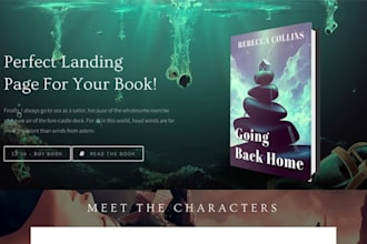 wordpress author website book author website ebook author website landing page
