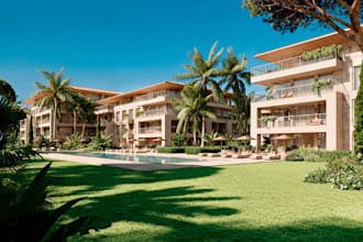 photorealistic 3d renders for beach resorts, beachfront, penthouses and cabanas