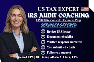 guide you through an irs audit with cp2000 response coaching and document prep