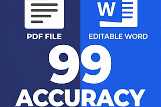 convert PDF to editable word with 99 accuracy in 2 hours