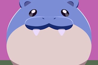 make simple digital and hand drawn illustrations