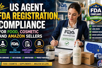 do US agent, fda registration, compliance for food, cosmetic and amazon sellers